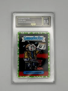 2018 Garbage Pail Kids #7a JOYLESS JASON Green GMA 8.5 NM-MT Friday The 13th - Picture 1 of 3