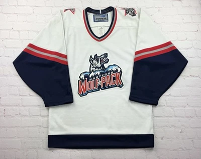 Vintage Bauer Authentic Hartford Wolfpack New York Rangers Hockey Jersey Men’s S - Image 1 of 4