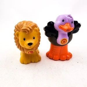 Fisher Price Little People Alphabet Zoo Lion Ostrich 2004 Figures Replacement - Picture 1 of 8