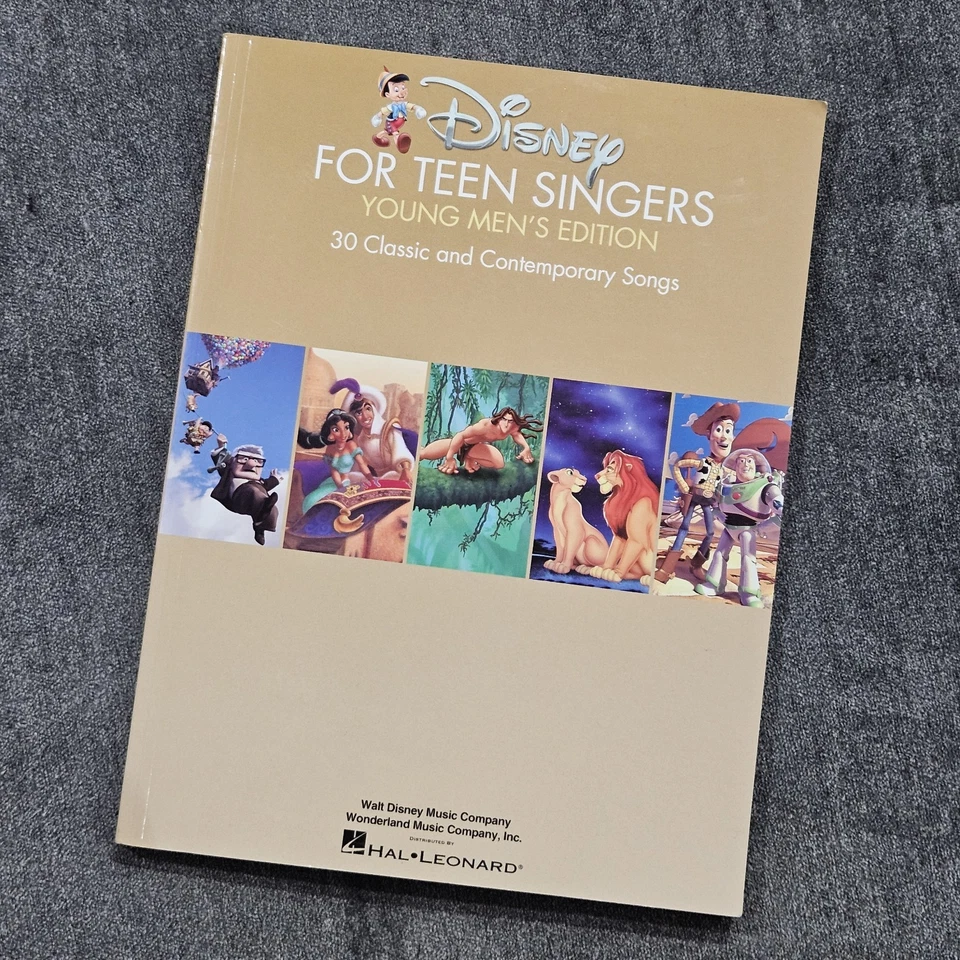 Livro vocal clássico contemporâneo edição masculina jovem cantores Disney para adolescentes - Imagem 1 de 4