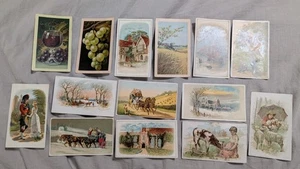 Arbuckle Coffee Victorian Trade Cards Lot of 14 Horse Wagon Carriage Boat 1800s - Picture 1 of 13
