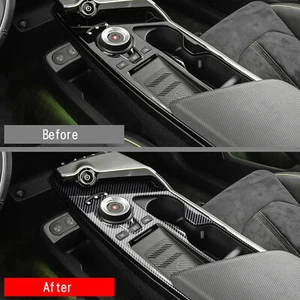 Für Kia EV6 Auto Mittelkonsole Dashboard Frame Cover mit Carbon Fibre Texture - Bild 1 von 24