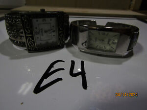 Lot of 2, Studio & Vivani cuff women's Watchs Wear or sale them, New battery #E4