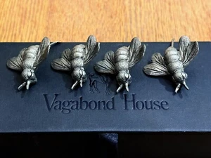 Pewter Honeybee Cheese Marker Set set Of 4 - 1.75 Inch X 1.75 Inch - Picture 1 of 7