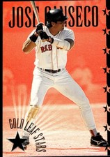 1995 Leaf Gold Stars Jose Canseco 03492/10000 Boston Red Sox #12