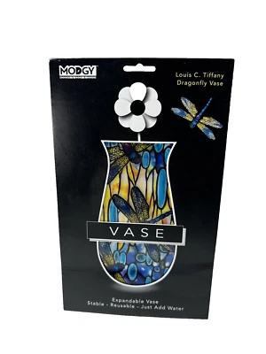 Modgy Myvaz 6X10" Collapsible / Expandable Flower Vase - Tiffany Dragonfly - Image 1 of 4