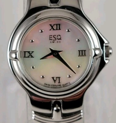  ESQ SWISS ESQUIRE 100554 esfera madreperla para mujer acero inoxidable ST trasero WR 25 mm Foto 1 de 4