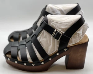 KORKS Whitney Platform Sandal Women's Black 8M USA 39EU New In Box - Picture 1 of 17