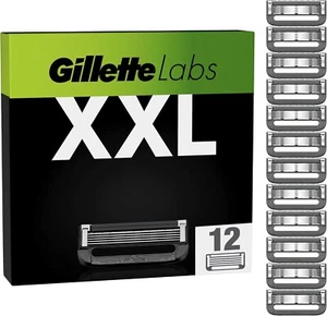 Pack XXL 12 Lames GILLETTE "LABS" Recharges Rasoir Gilette Compatible Chauffant - Picture 1 of 7