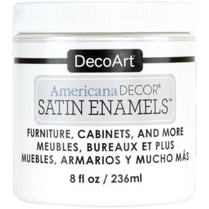 DecoArt Americana Decor Satin Enamels 8oz-Pure White - Picture 1 of 1