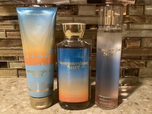 Bath and Body Works SUMMERTIME SURF mist, body cream, shower gel New! FREE SHIP - Picture 1 of 2