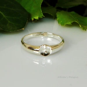 4 mm - 8 mm Perle/Perle Sterlingsilber Ringfassung (ID # 163-804) - Bild 1 von 2