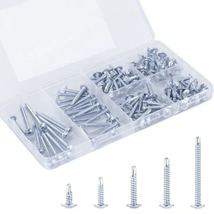 KURUI Self Tapping Screws Assortment Kit, #8 Sheet Metal Screws for Metal Woo... - Picture 1 of 7