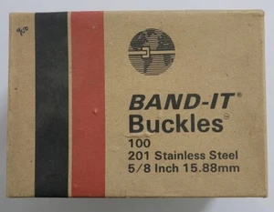 BAND-IT BUCKLES 5/8 Inch 15.88mm 201 Stainless Steel C255 EDP13255 FREE SHIPPING - Picture 1 of 8