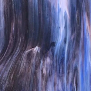 Wissmach Glass 237D: Cobalt Blue, Dk, Purple, Dense Opal - 6 sheets (size 4"x6") - Picture 1 of 1