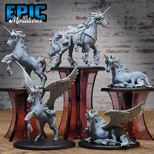 Epic Miniatures - Unicorns | D&D | DnD | Truescale | Print on Demand - Picture 1 of 12