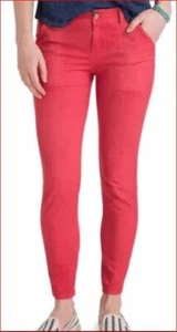Vineyard Vines women pants 2P6039-637 GMT DYD skinny coral red 2 MSRP - Picture 1 of 11