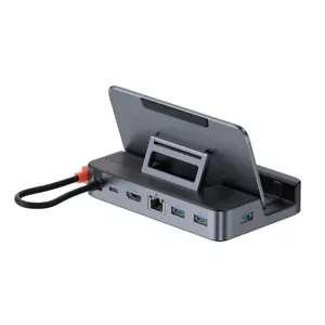 Baseus USB C 6-in-1 Docking Station for Steam Deck OLED 5Gbps, 4K@60Hz, Ethernet - Picture 1 of 8