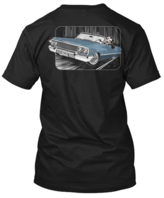 CAMISETA ESTILO LOWRIDER CHEVROLET IMPALA 1963 FELIX THE CAT Foto 1 de 2
