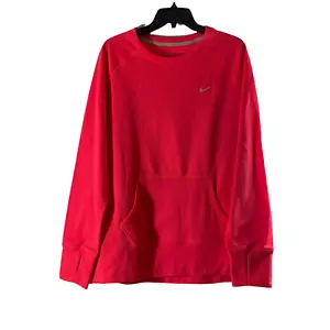 Nike Therma Fit Neon Pink Pullover Daumenloch Sweatshirt Microfleece Damen XL - Bild 1 von 11
