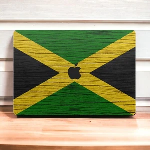 Recubrimiento de MacBook con bandera de Jamaica - Envoltura de vinilo premium compatible con todos los MacBook M1 - Imagen 1 de 7