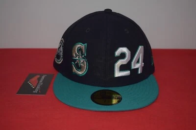 MLB New Era Seattle Mariners Ken Griffey Jr Retirement SAMPLE Hat 59Fifty RARE - Image 1 of 4