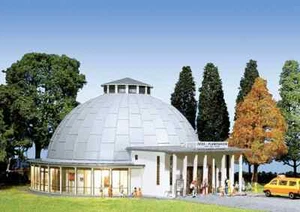 JENA PLANTARIUM GEODESCIC DOME with COLONADE LEDs 146 pieces FALLER KIT NEW OOP - Picture 1 of 13