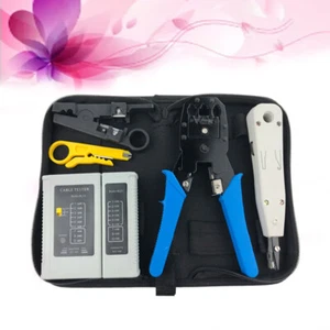 Network Tool Repair Kit Professional Ethernet Tool for Cable Tester Computer - Afbeelding 1 van 11