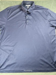 Camisa Polo Greg Norman Para Hombres XXL Estampado Geométrico Rendimiento UPF Azul - Imagen 1 de 11