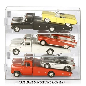 1:18 Scale Ramp Truck Three Tier Wall Mount Acrylic Display Case - Picture 1 of 11