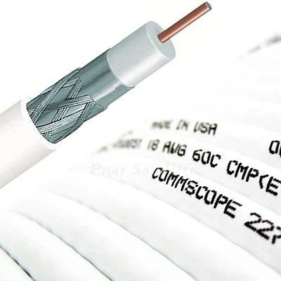 USA White Plenum RG6 1000ft CMP National Digital Satellite Compliance Coaxial - Image 1 of 2