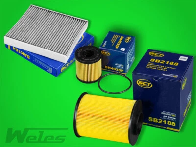 FILTERSATZ FILTERSET FORD FOCUS II 2,0 TDCi VOLVO C30 2,0 D mit Aktivkohlefilter - Bild 1 von 4