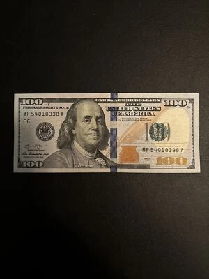 $100 Bill (One Hundred Dollar Bill) – Lightly Circulated- 2013 Series - Image 1 of 4