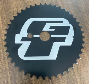 GT Chain Wheel Components 44Tooth Freestyle Chain Pro GT STAMPED*BLACK & SILVER* - Picture 1 of 2