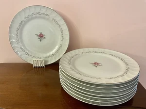 Set of (8) - Vintage Royal Swirl Dinner Plates (10 1/4") Fine China of Japan Lot - Picture 1 of 19