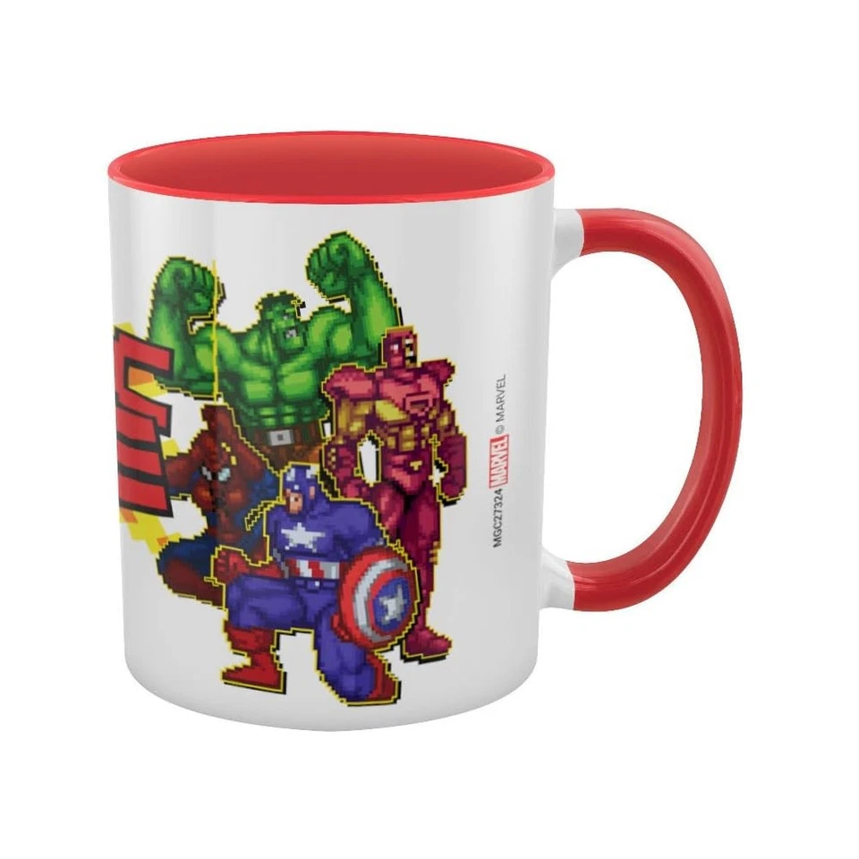Marvel Tasse demi-ton (taille unique) (blanc) One Size Blanc - Photo 1/1