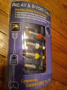 New - Intec Pro AV & S-Video Cables For Nintendo Gamecube + N64 - Picture 1 of 7