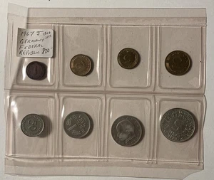 1967J Germany-Federal Republic 8 Coin Proof Set Rare 1500 Minted / Original Pkg - Imagen 1 de 10