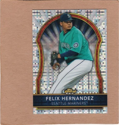 2011 Topps Finest - Félix Hernández #8 X-Fractor 064/299.....NM+ - Image 1 of 2