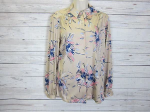 Blusa vintage para mujer Alfred Dunner cuello floral de manga larga talla: 14 - Imagen 1 de 7