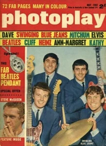 Photoplay Magazine Swinging Blue Jeans Cover Photo Elvis The Beatles Ann-Margret - Picture 1 of 7
