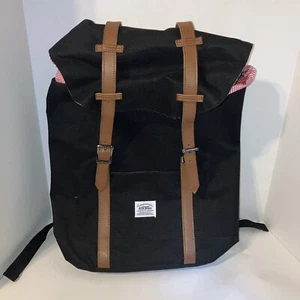 Kaukko Backpack/Laptop Bag Vintage And Vogue Red Striped Lining Large Size - Picture 1 of 5