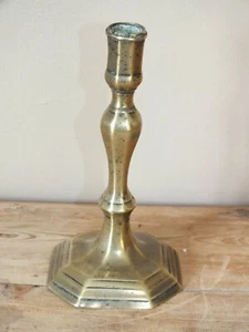 Ancien bougeoir en bronze 18ème ou Haute Epoque - Imagen 1 de 6