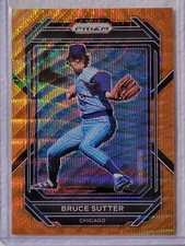 BRUCE SUTTER 2023 Prizm Baseball Chicago Cubs Orange Wave PR#24/50 CN#284