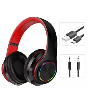 Bluetooth 5.0 Funkkopfhörer Stereo On Ear Kabellos Kopfhörer Für TV PC Phone MP3 - Bild 1 von 14