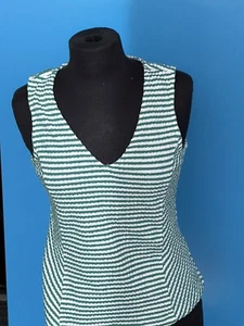 Anthropologie Maeve Top Gr. S grün/weiß gestreift ärmellos (A-7) - Bild 1 von 5