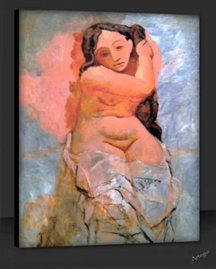 Woman Plaiting her Hair Picasso art Bild Top Kunstwerk Wandbild A1PP40 - Picture 1 of 7