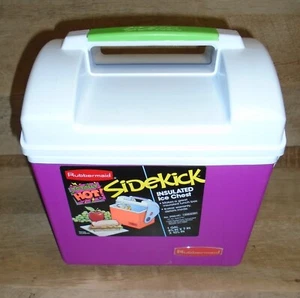 Vintage Rubbermaid Sidekick Rosa Brotdose Kühlbox Eistruhe Retro Hergestellt in den USA 1990 - Bild 1 von 10
