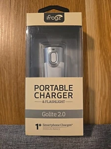 iFrogz Golite 2.0 Powerbank 3000mAh Universal Portable Charger Flashlight Bronze - Picture 1 of 2