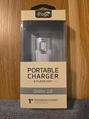 iFrogz Golite 2.0 Powerbank 3000mAh Cargador Portátil Universal Linterna Bronce Foto 1 de 2